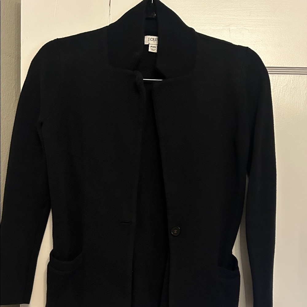 J. Crew Women's Black Sweater Blazer